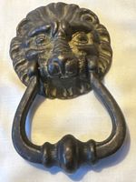 Antiker Türklopfer Löwe aus Metall, Vintage Look!