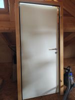 Holz-Zimmertüre 90x200 cm, mit Rahmen