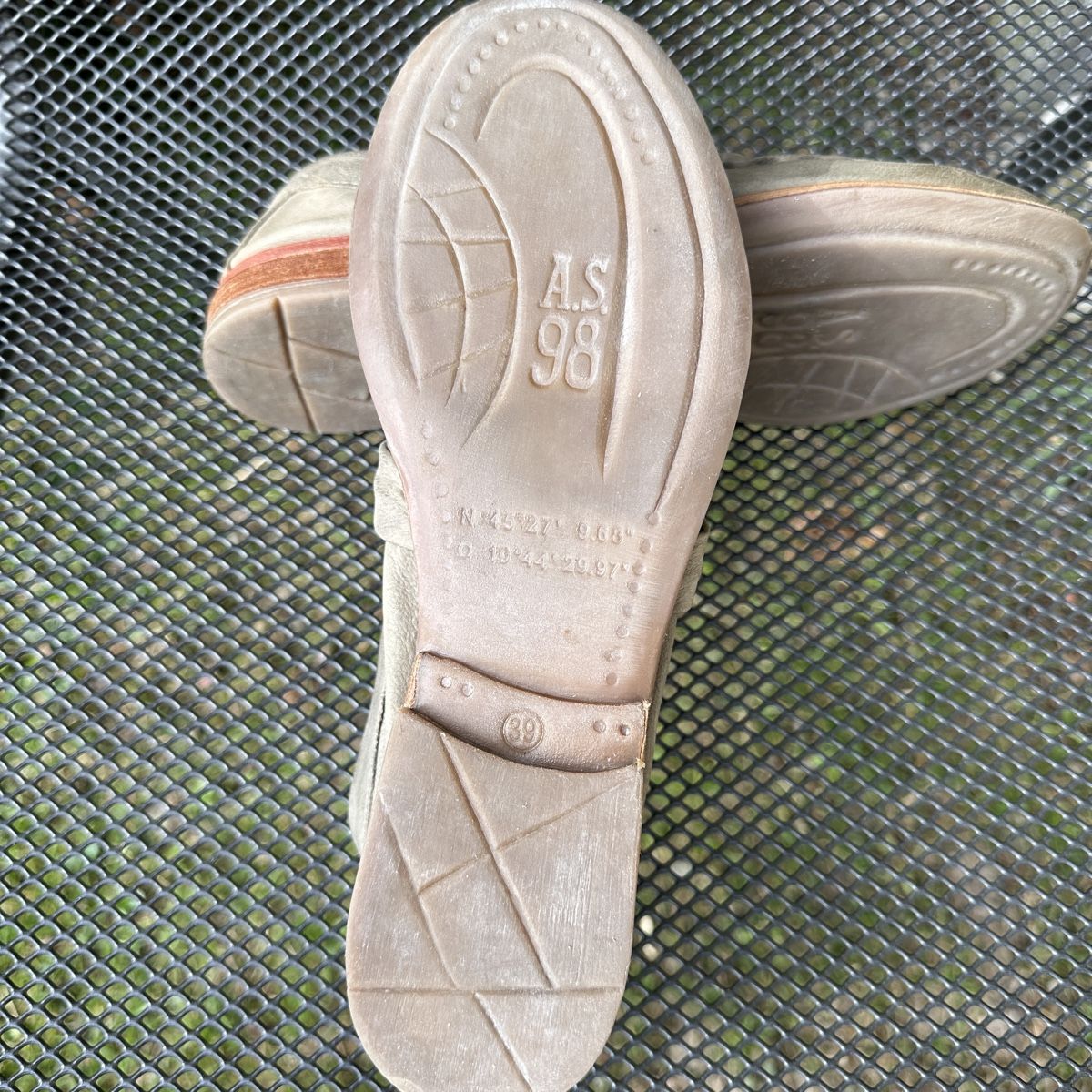 A.S.98 Scarpe da donna: A.S. 98 Lederschuhe, Khaki, Gr. 39 – Usato da Sax venduto da kaulquappe01 5