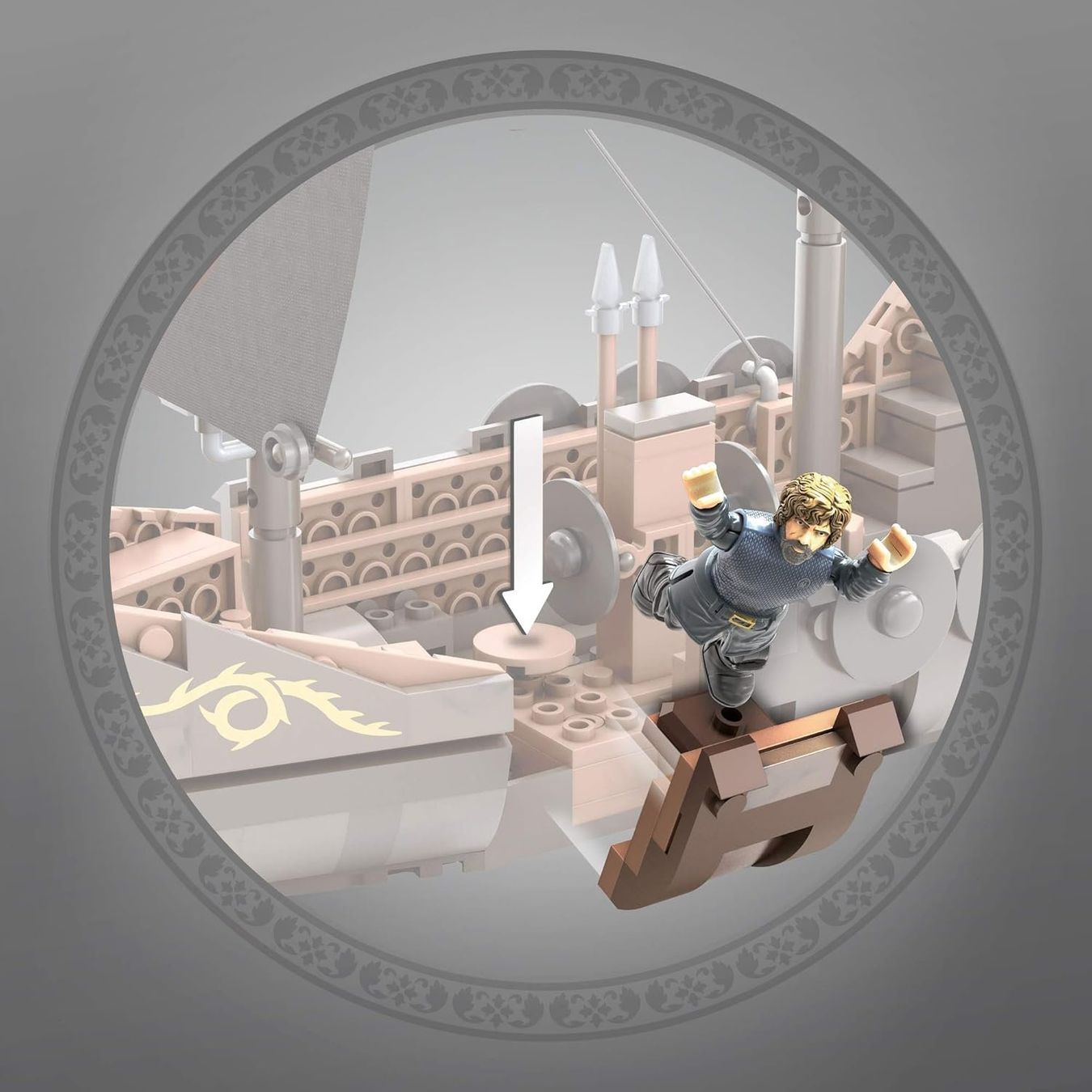 Lego Kit di costruzioni: Mega Construx Black Series Targaryen Warship – Nuovo e nell'imballaggio originale da St-Imier venduto da ATTAKSHOP 7
