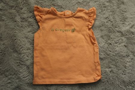 Baby Top Kiabi orange in Gr. 6M 63-69cm - Top Zustand
