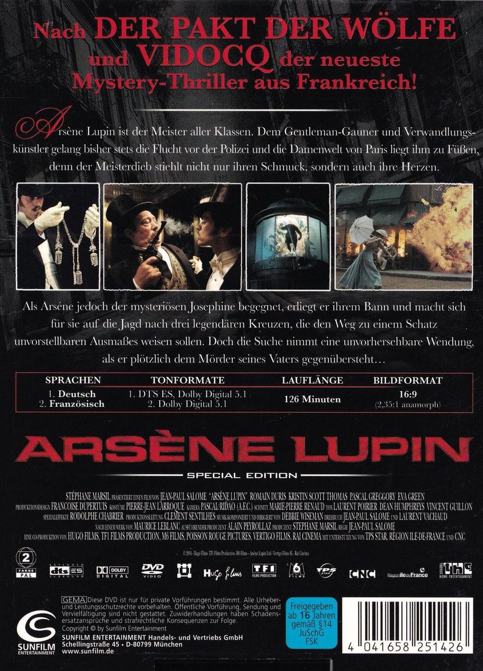 Tutti i DVDs: Arsène Lupin [DVD] – Usato da Urdorf venduto da Muluk 1