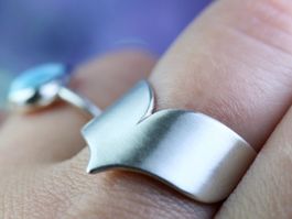 MARELIA Ring · Designer Silberring 925 mit matter Oberfläche