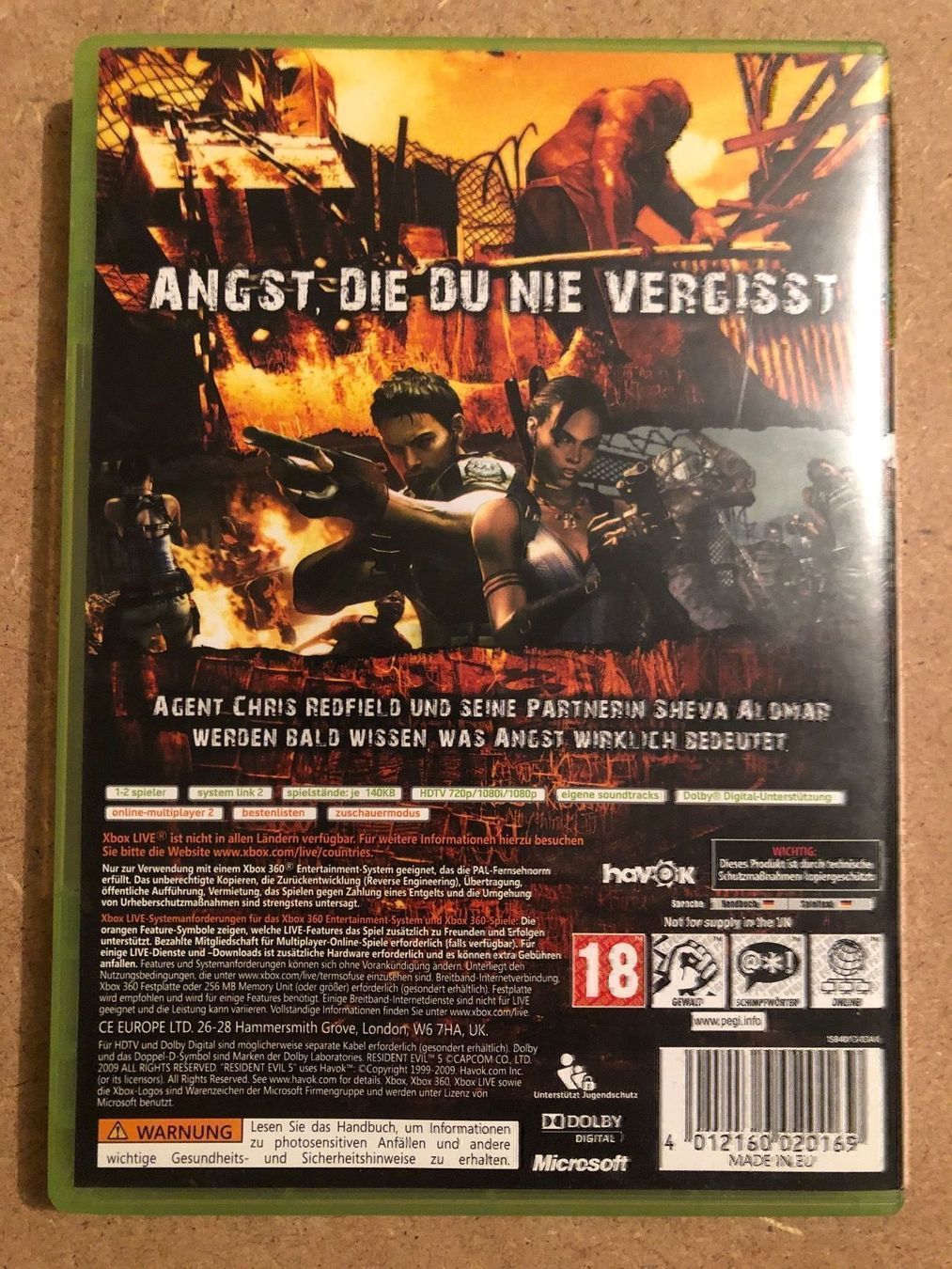 Giochi: Resident Evil 5 für Xbox 360 – Usato da Kestenholz venduto da Mad18 1