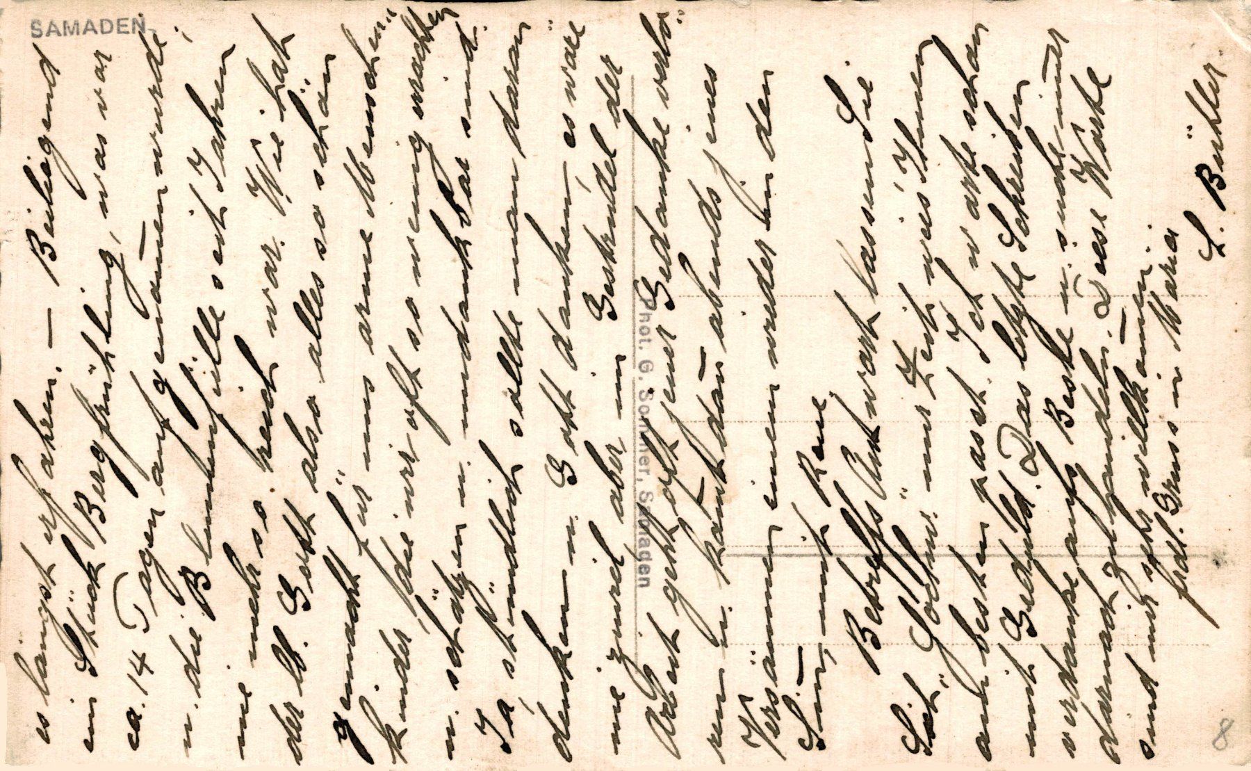 Cartoline postali: Samedan – Usato da Bronschhofen venduto da Astore 1