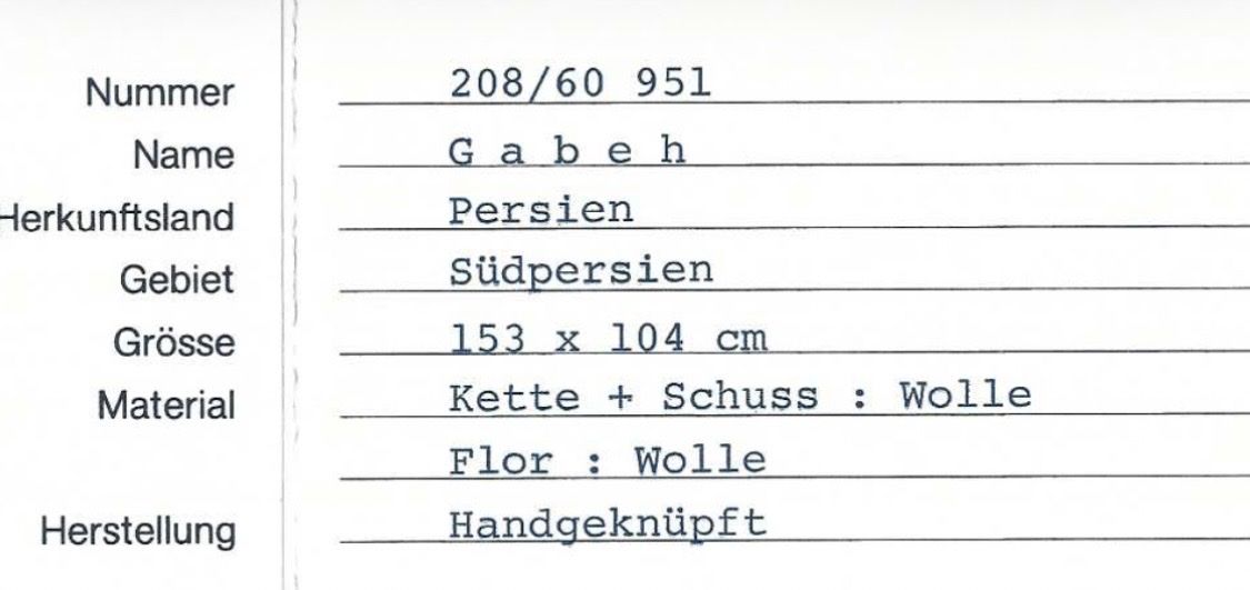 Gabbeh Tappeti: Gabeh Perser Teppich Gabbeh – Nuovo (secondo la descrizione) da Münsingen venduto da thi0ja 2