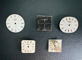 LONGINES - LOT DE 5 PETITS CADRANS VINTAGE