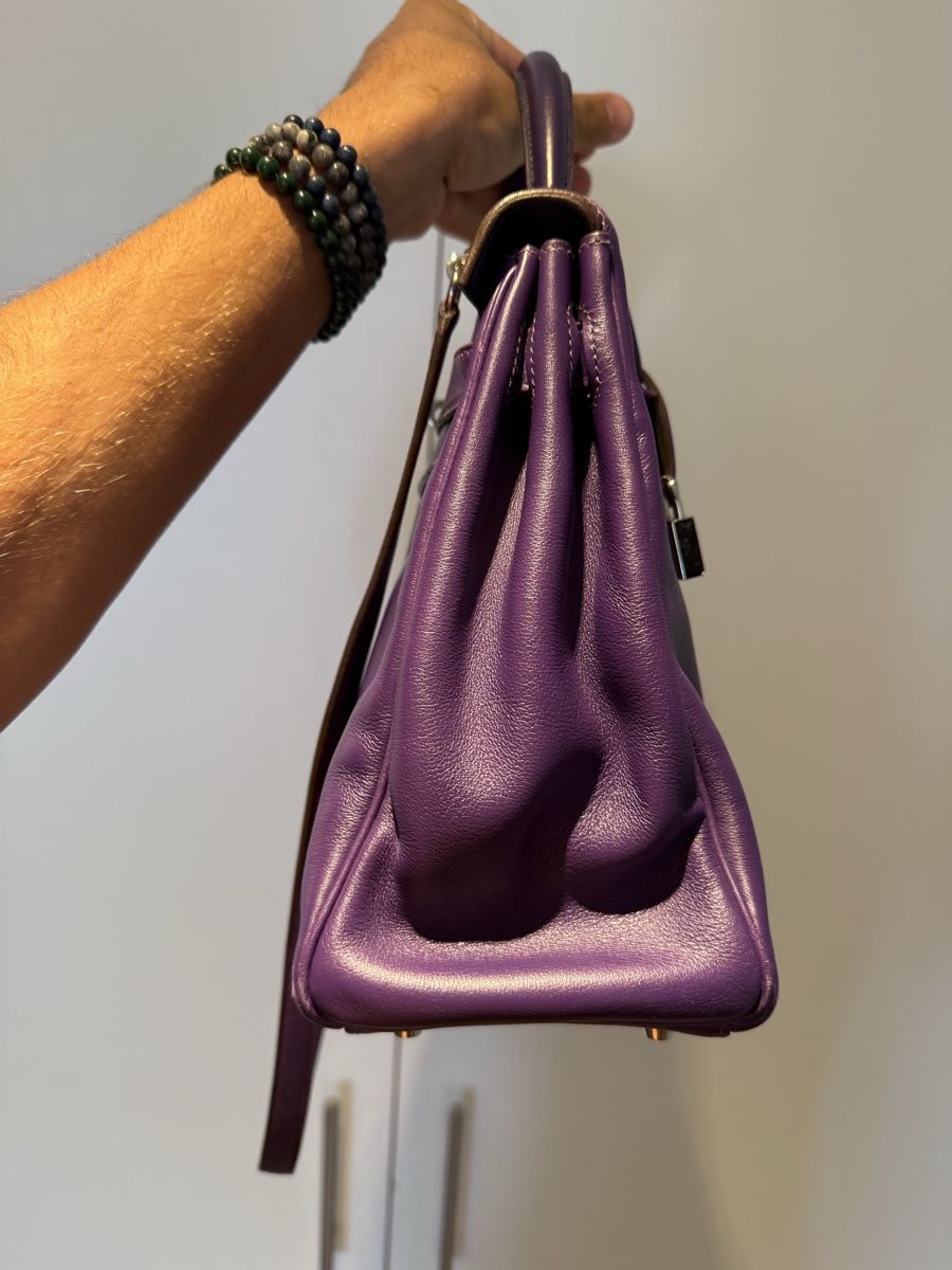 Hermès Taschen für Damen: Hermès Kelly 32 Purple 2010 – Gebraucht aus Genève von SG_73 6