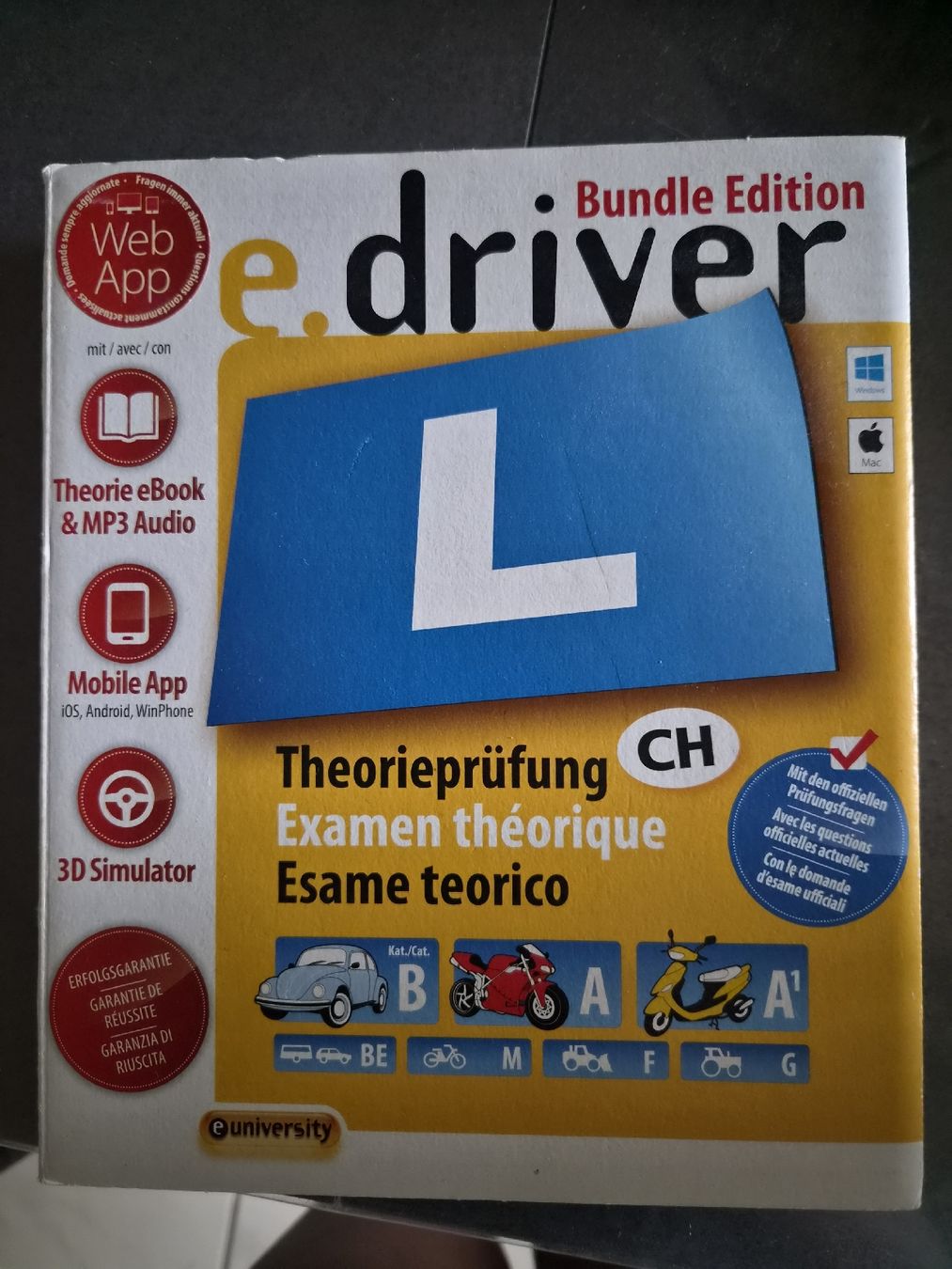Software: e.driver Bundle Edition Theorieprüfung CH neu – Nuovo (secondo la descrizione) da Muttenz venduto da Ela_Manu