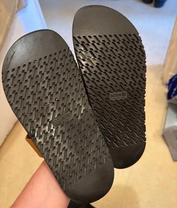 Hermès Chaussures hommes: Hermes Chypre Sandalen, Gr. 36.5, braun – Neuf (Voir description) à Triesen par atos87 4
