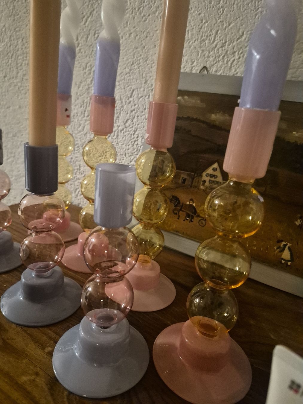 Portacandele: 7 Kerzenständer Glas / Bubbles – Usato da Frauenfeld venduto da mel_2gqy 1