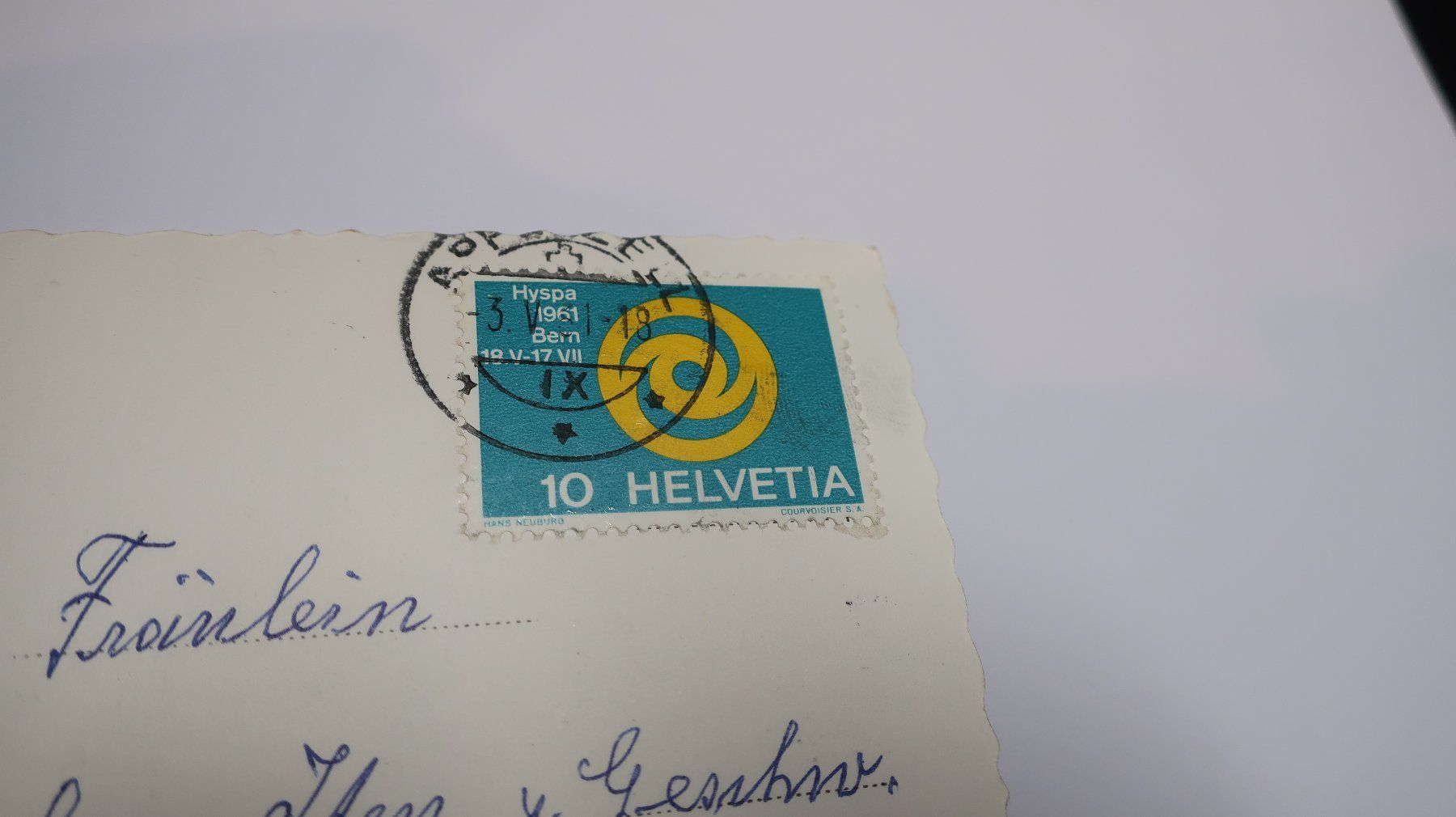 Ansichtskarten: Appenzell Rathaus  1961 – Gebraucht aus Cormoret von Pascalll2001 3
