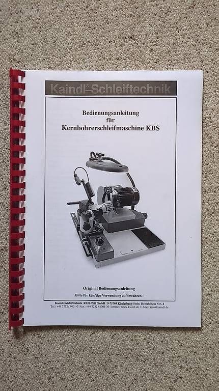 Smerigliatrici & Lucidatrici: Kernbohrerschleifmaschine KBS – Usato da Ostermundigen venduto da Minipalm 2