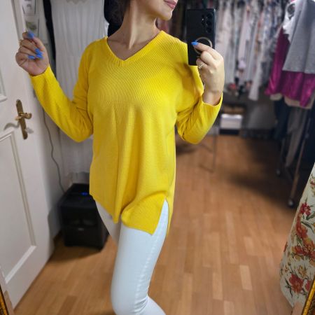 Eleganter gelber Kermesse Pullover, L/XL, top Zustand