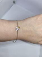 Citrin Silberarmband mit Schaukelpferd Anhänger,