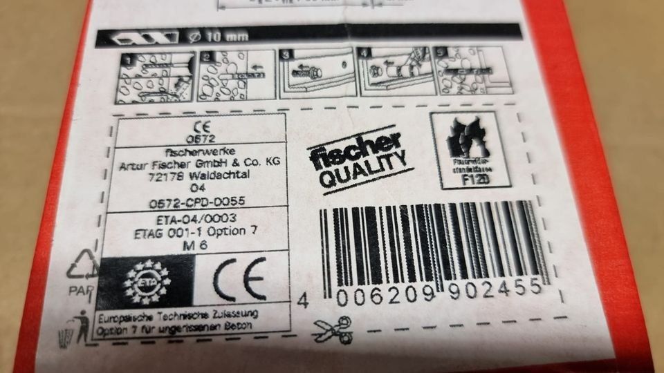 Fischer Tutti gli attrezzi: Fischer 50Stk. Schwerlastanker / Anker TA M6 – Nuovo (secondo la descrizione) da Rebstein venduto da James-Dean 4
