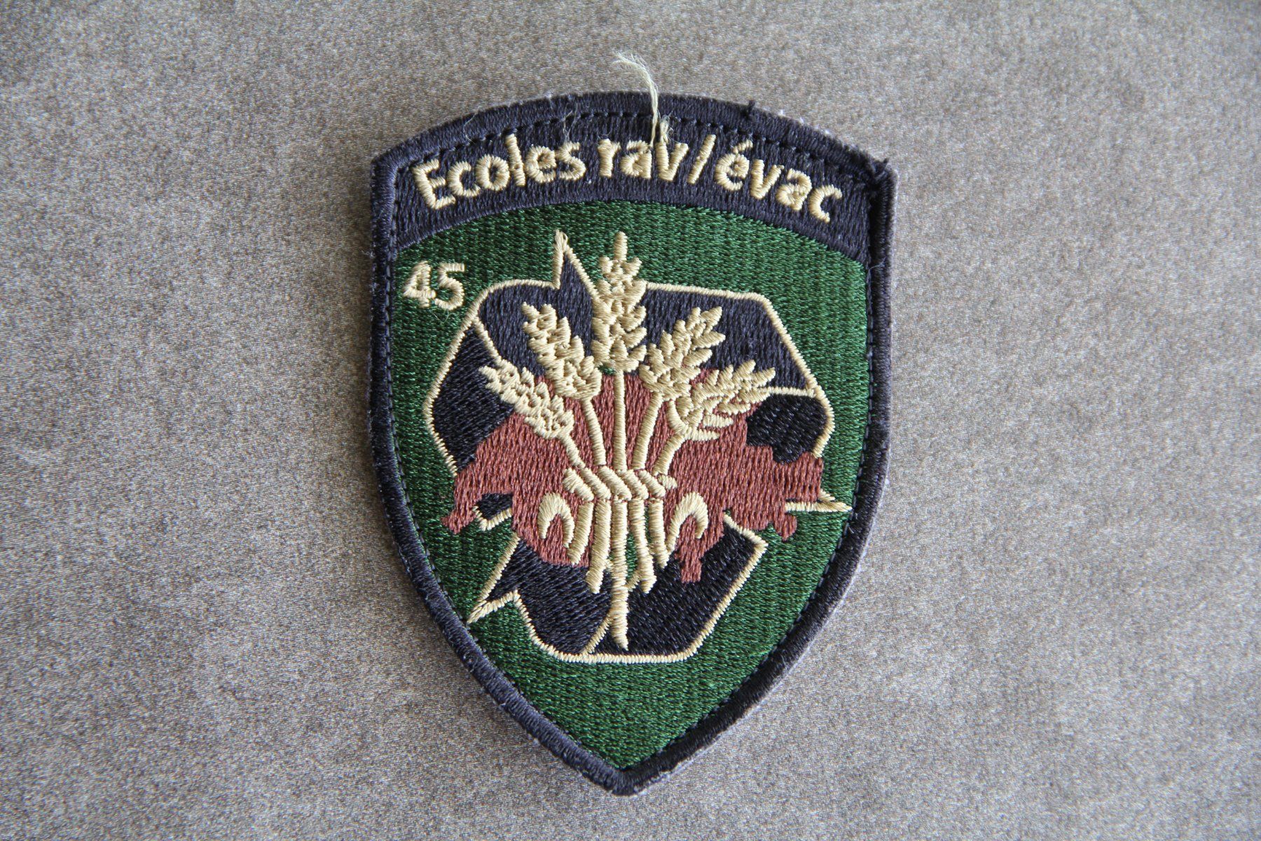 Armée suisse Plaquettes & Badges: Ecoles rav / évac 45, Badge mit Klett – D'occasion à Belp par Tomsek