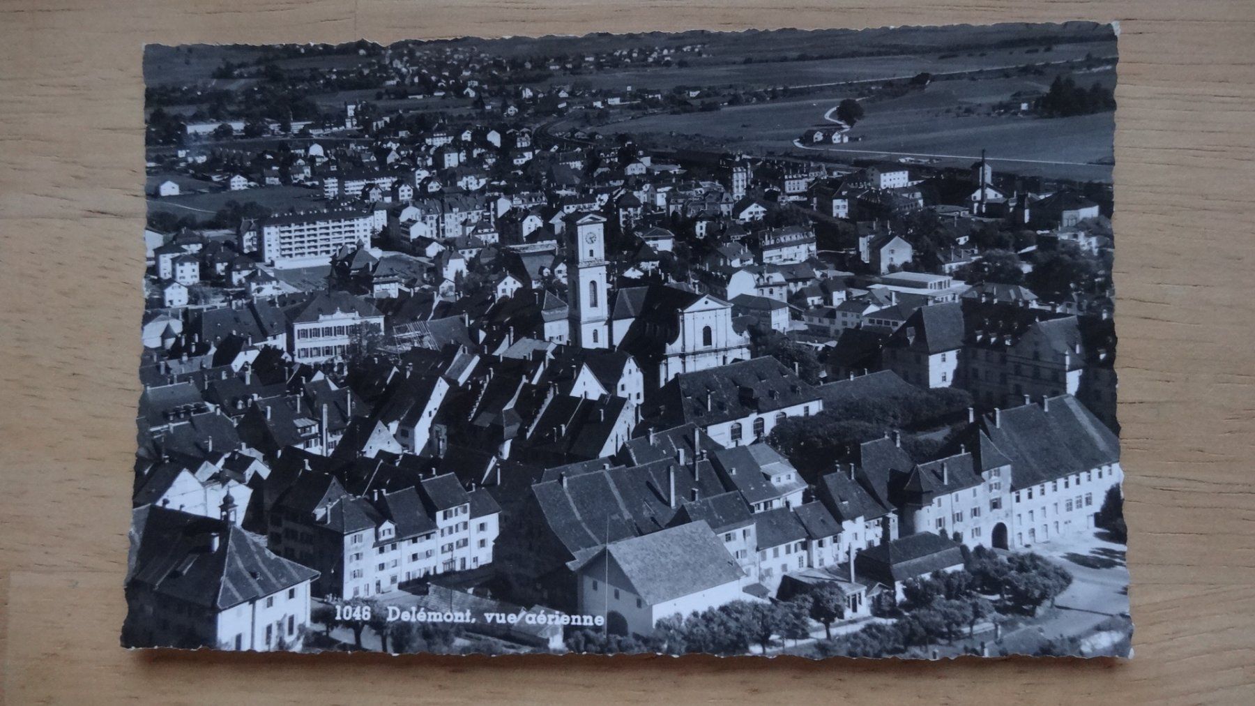Cartoline postali: Carte Postale Ancienne Delémont - Vue Aérienne – Usato da Rebeuvelier venduto da falcon58