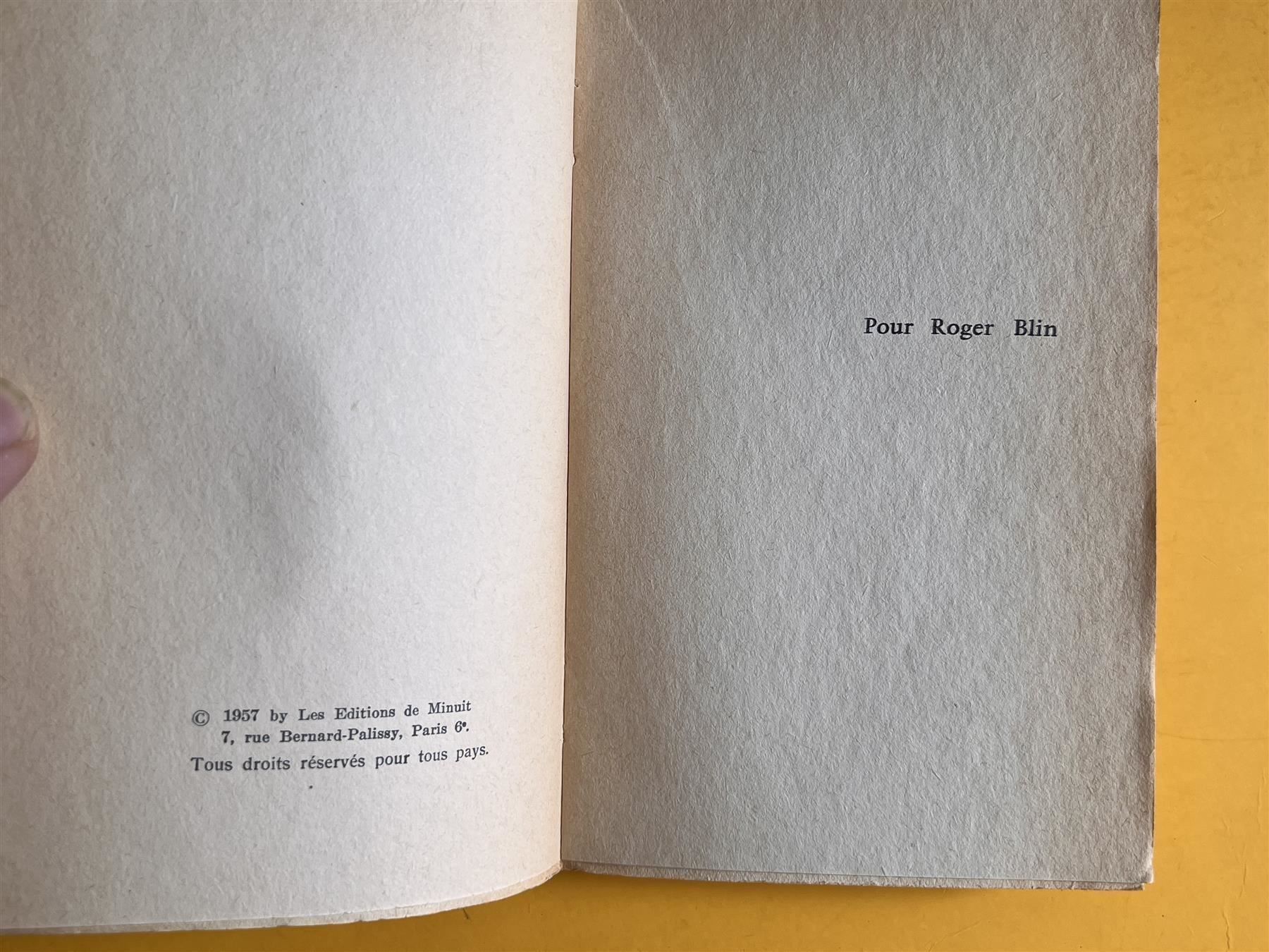 Libri: Samuel BECKETT Fin de partie edition originale EA 1957 – Usato da Adliswil venduto da buch_und_kunst 2