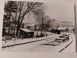 Dampfzug fährt ein Foto 3, 12x8.5