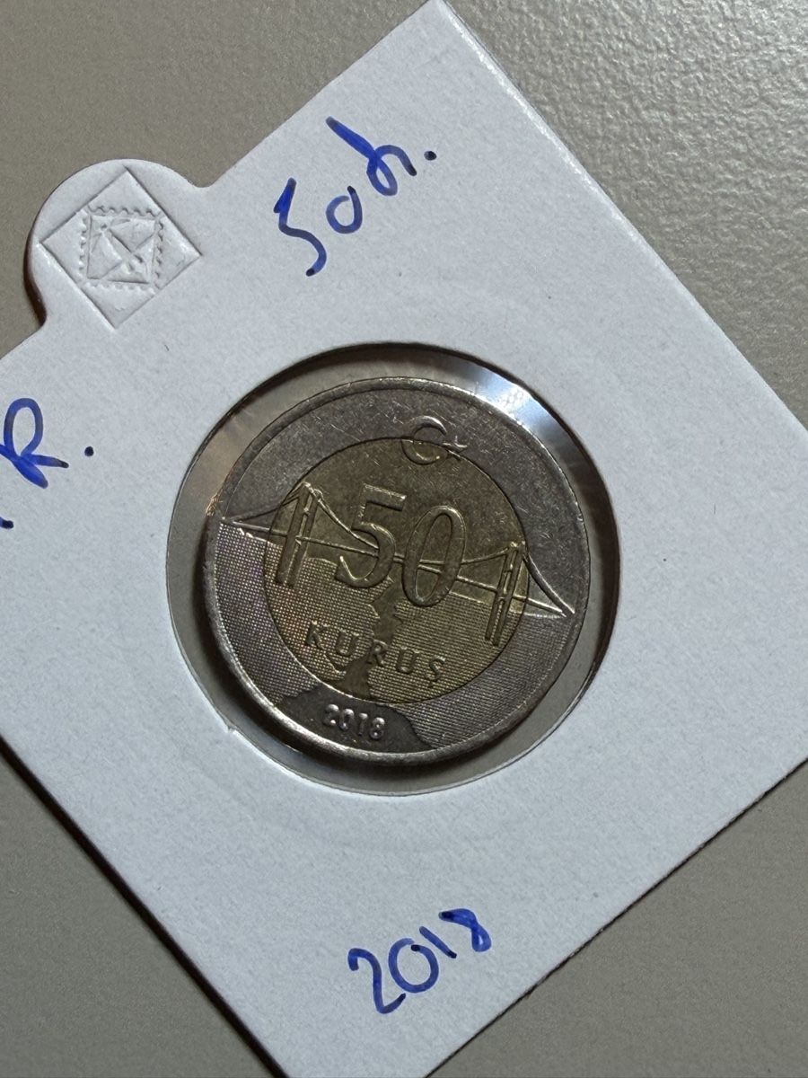 Tutti le monete: Turquie - 50 kurus - 2018 – Usato da Payerne venduto da Mike1682