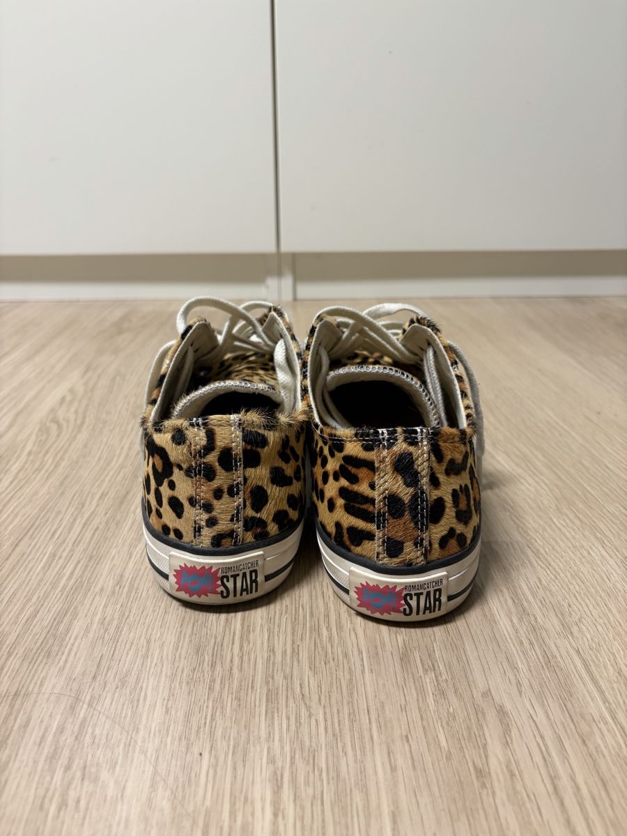 Herrenschuhe: Leopard print leather converse lookalike – Neu (gemäss Beschreibung) aus Kaltbrunn von wardrobe.sale 3