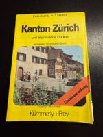 Kümmerly+Frey Wanderkarte Kanton Zürich, Top Zustand!