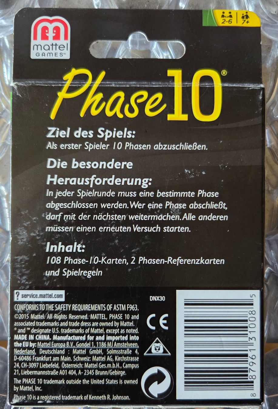 Mattel Jeux: Kartenspiel Phase 10 – Neuf (Voir description) à Gossau SG par tenerife11 1