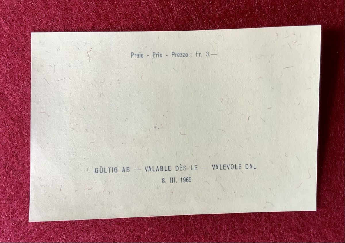 Tutti i francobolli: NABRA Block 1965 mit Ersttagsstempel FDC Bern – Nuovo (secondo la descrizione) da Reinach BL venduto da P.Maeser 1