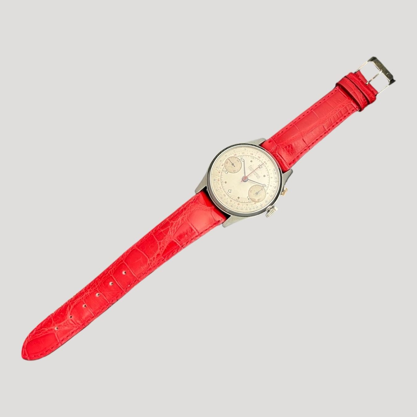 Eberhard & Co. Orologi: Large Eberhard vintage push-button chronograph Valjoux 65 – Usato da Apples venduto da the_7jtf 5