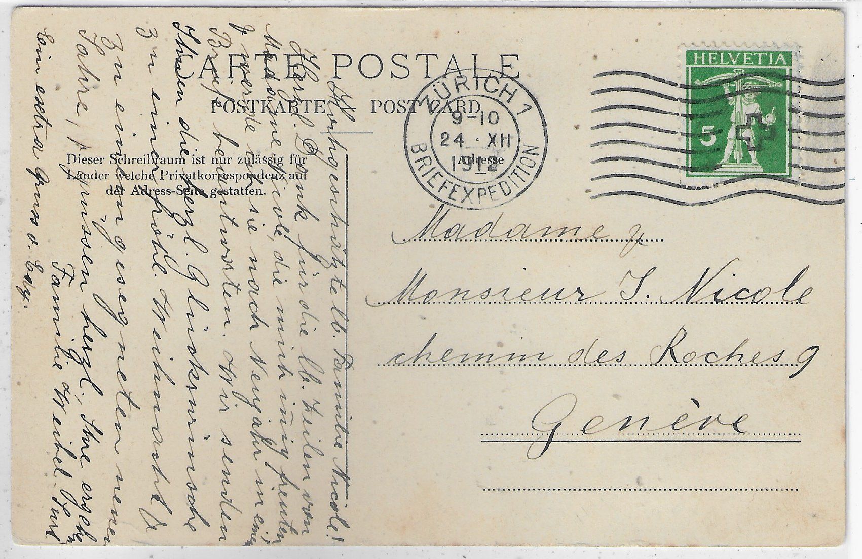 Cartoline postali: Zürich - Enge - Kirche – Usato da Ettingen venduto da Kartenplanet 1