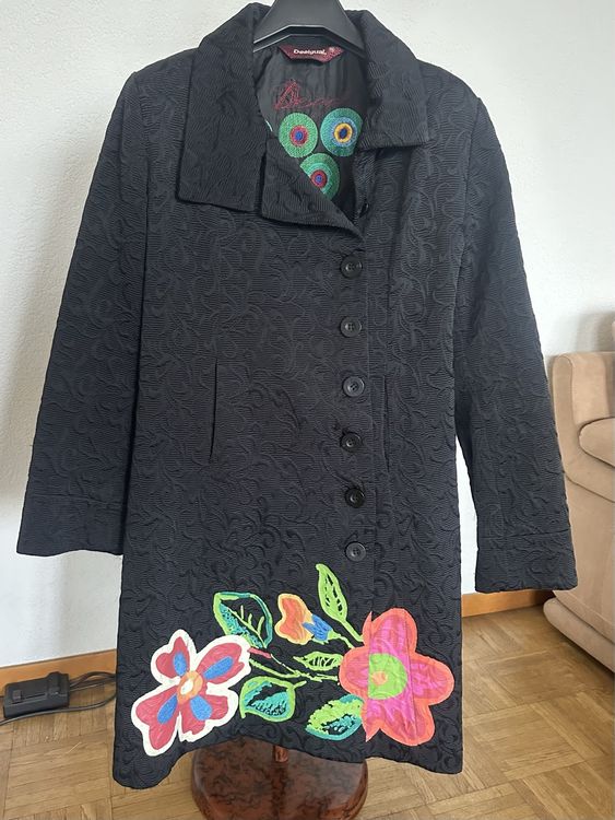 Desigual cappotto 23WWEW98 WOMAN WOVEN PADDED LONG OVERCOA