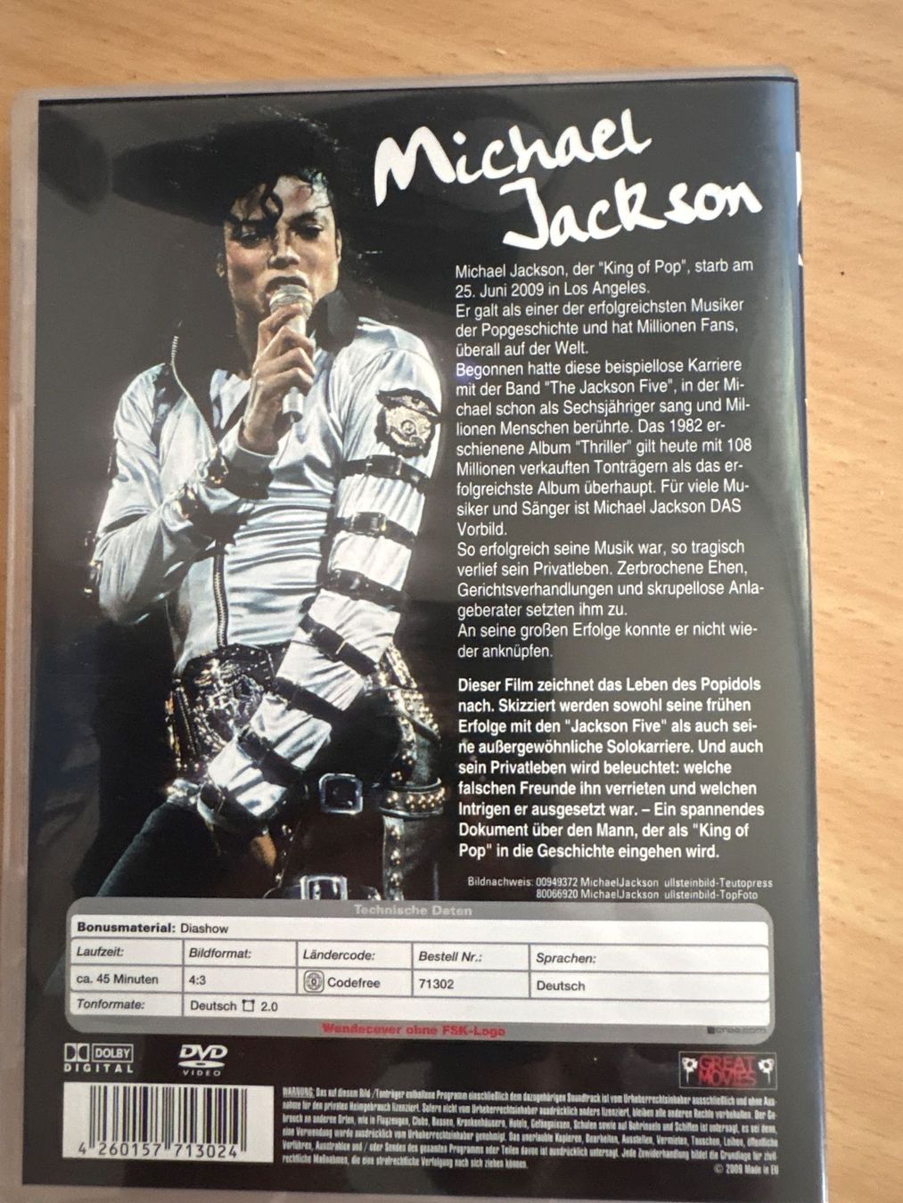 Tutti i DVDs: Michael Jackson - Sein Leben, Sein Werk -  DVD (Top) – Usato da Ibach venduto da lisch3 3