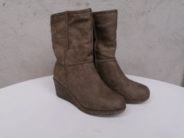 NEUE beige Keil-Stiefel der Marke Graceland / Gr. 40