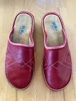 Hausschuhe Rot Grösse 37, Made in Italy, sehr weich