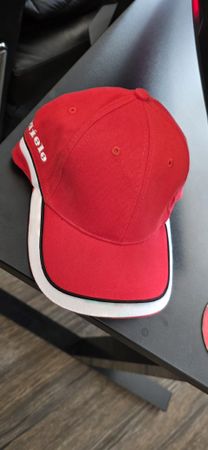 Miele Cap / Kappe Rot-Weiss, Vintage-Retro