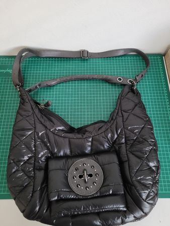 Diesel Quilted Shoulder Bag Black vintage Winter Style