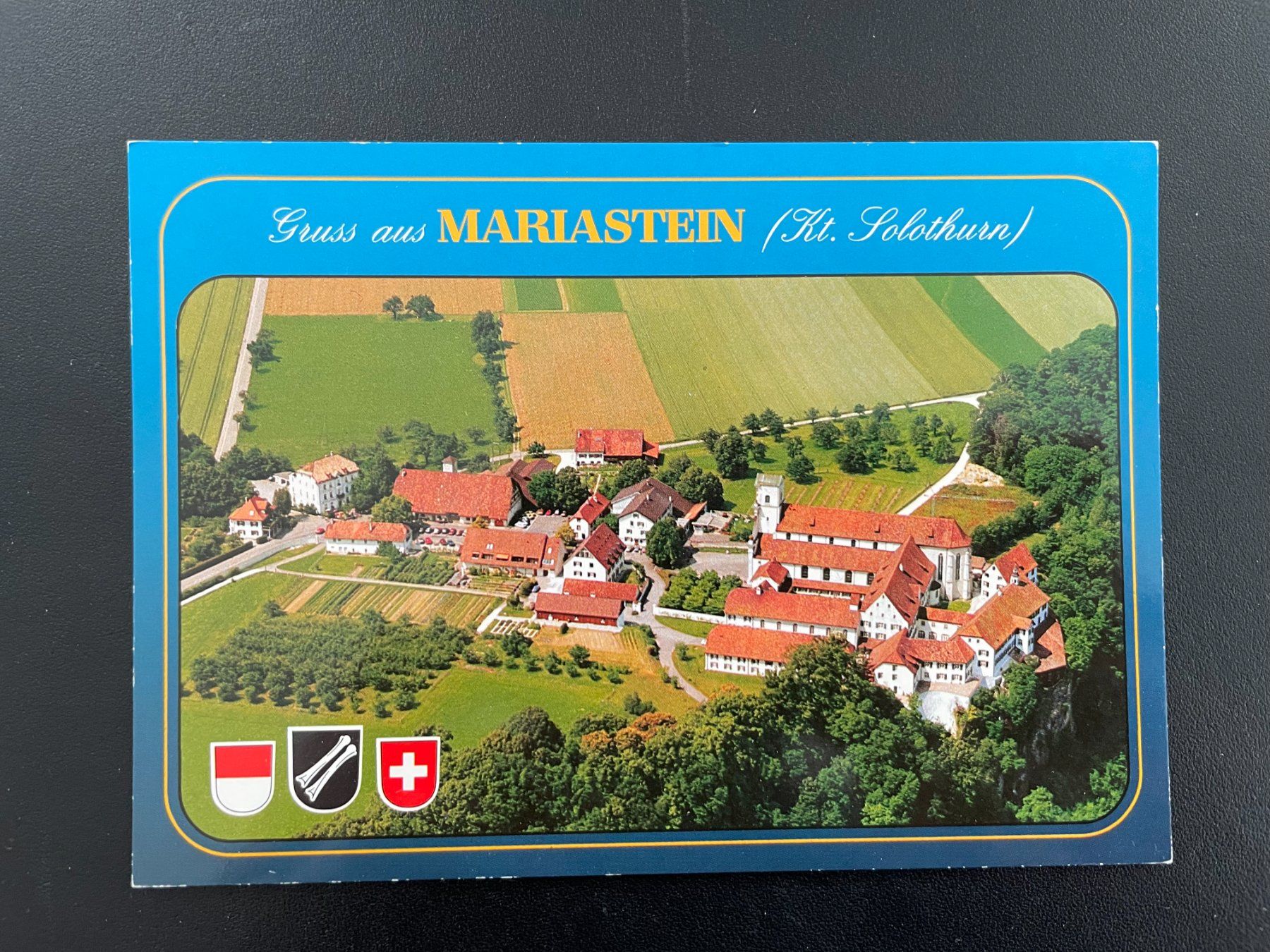 Cartoline postali: AK SO Mariastein, Flugaufnahme – Usato da Thal venduto da Danny82