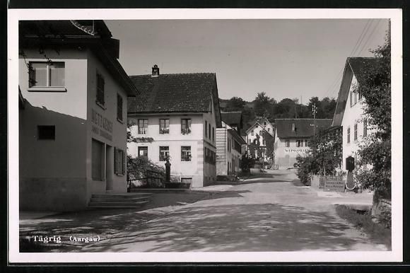Ansichtskarten: Tägerig /Aargau, Strassenpartie mit Wei – Gebraucht aus Berlin von bartko-reher