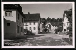 Tägerig /Aargau, Strassenpartie mit Wei