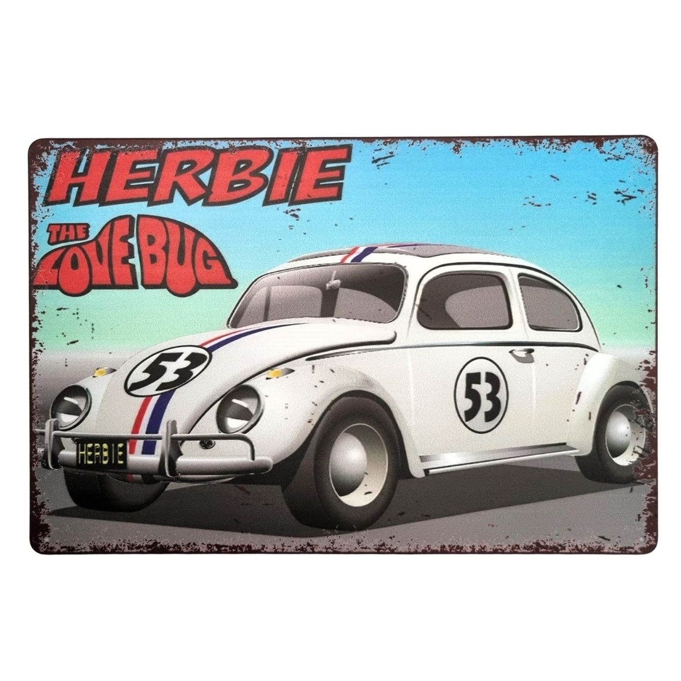 Ecriteaux: Herbie the Love Bug Blechschild, Vintage Look – Neuf avec emballage d'origine à figino par ame_frv2