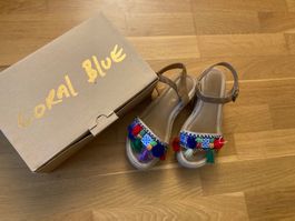 Coral Blue Sandals 37 - Juta Platform