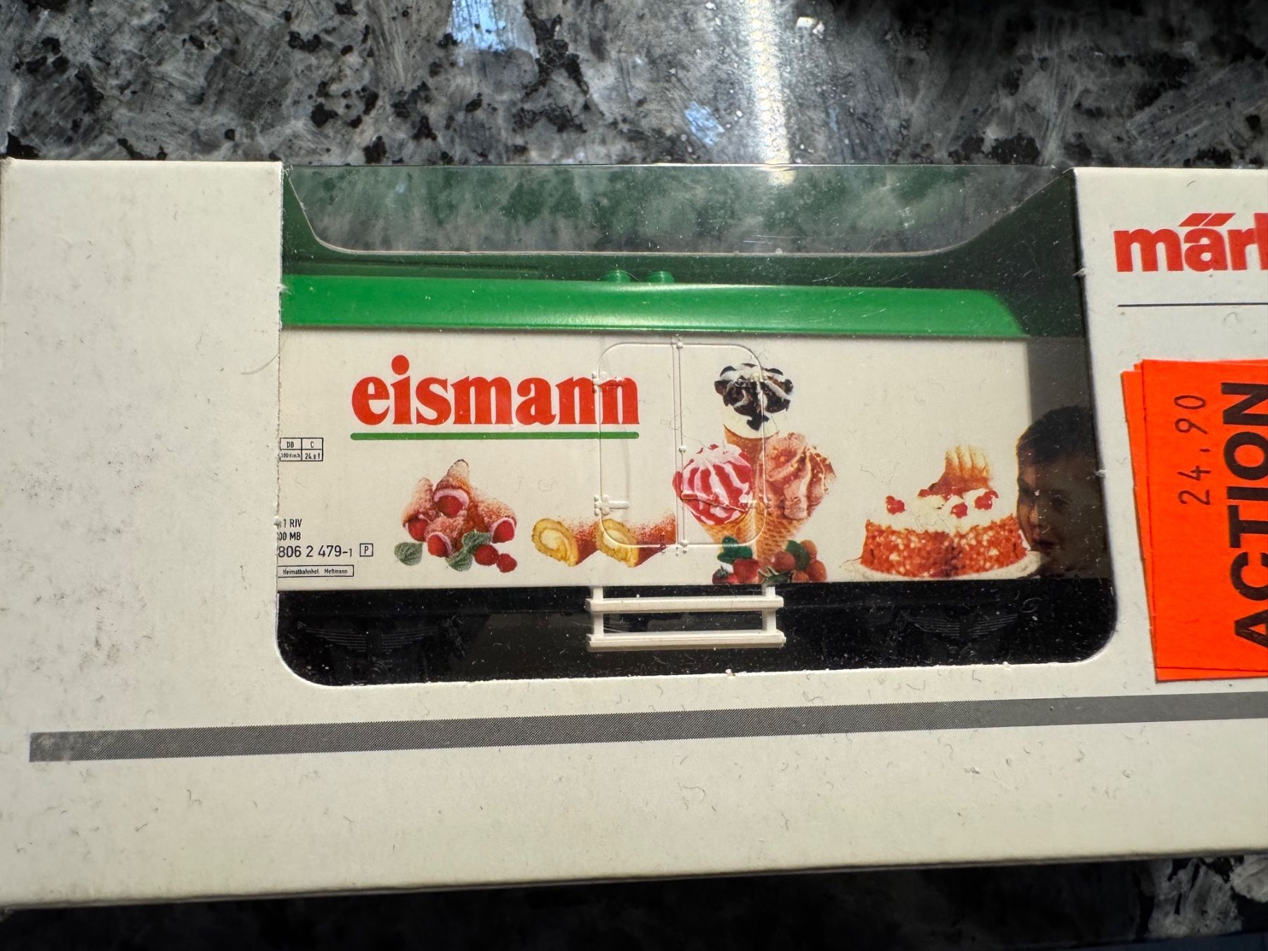 Märklin Modellini di ferrovie: 1 Eisenbahnwagen Märkln 44185 Eismann – Usato da Bronschhofen venduto da pgds