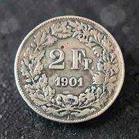 Schweiz 2 Franken 1901