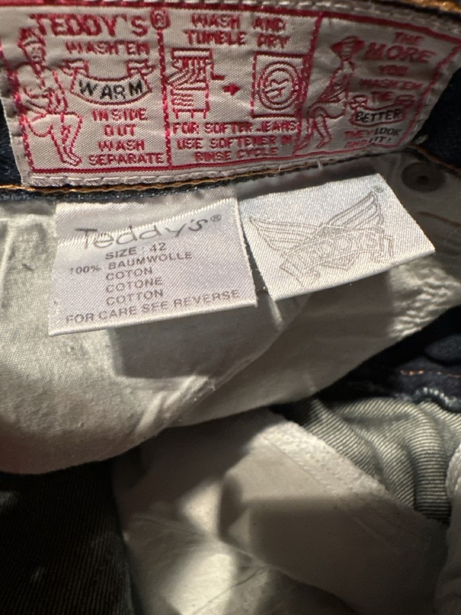 Jeans: Teddy's Jeans Gr. 42, Bootcut, Dunkelblau – Gebraucht aus Heiden von fam_797q 1