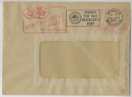 1950 Absenderfreistempel Kraft & Geiser Basel