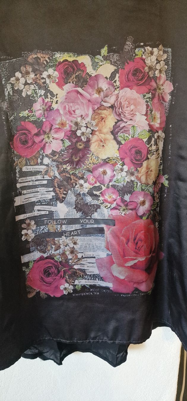 Blusen: Street One Bluse, Gr. 40, schwarz mit Blumenmuster – Gebraucht aus Romanshorn von REALJessiB 1