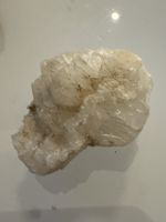 Calcit / Quarz Kristallstufe Rohstein (ca. 4 cm)