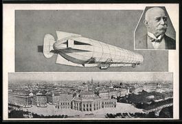 Wien, Graf Zeppelin mit seinem Lenkbaren
