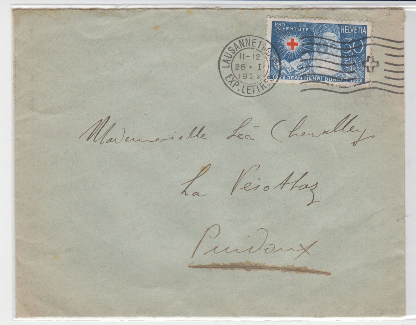 Alle Briefmarken: Pro Juventute 48 sur lettre – Gebraucht aus Boécourt von Denteles66